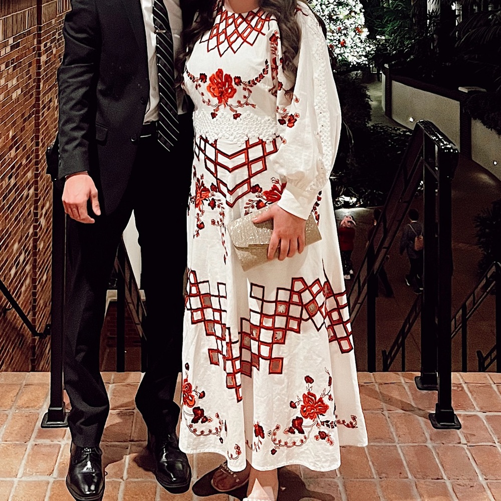 ASOS Embroidered Maxi